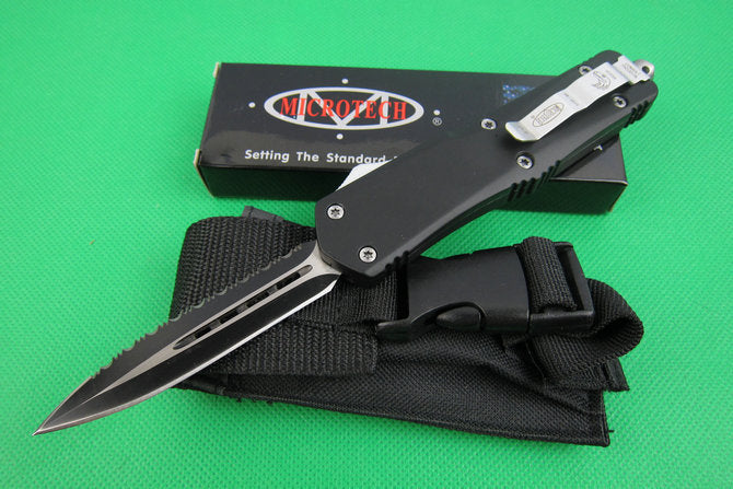 A07 Double-Edged Serrated Knife