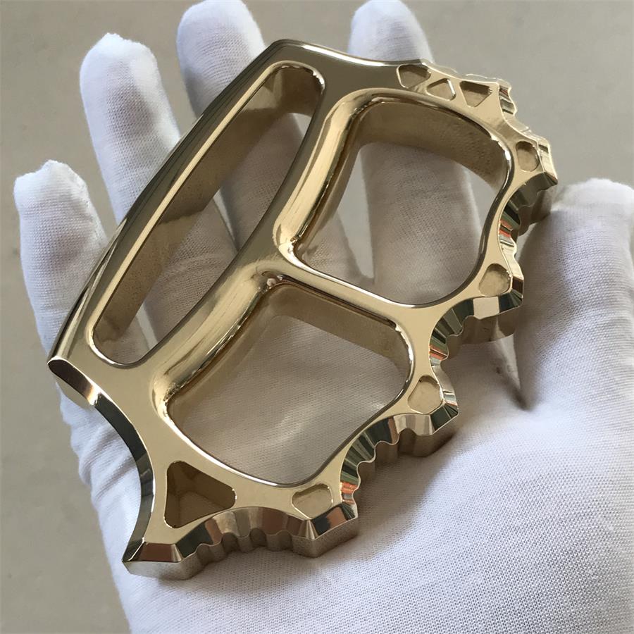 Thickened Solid Brass Knuckle Duster Broken Window EDC Tool