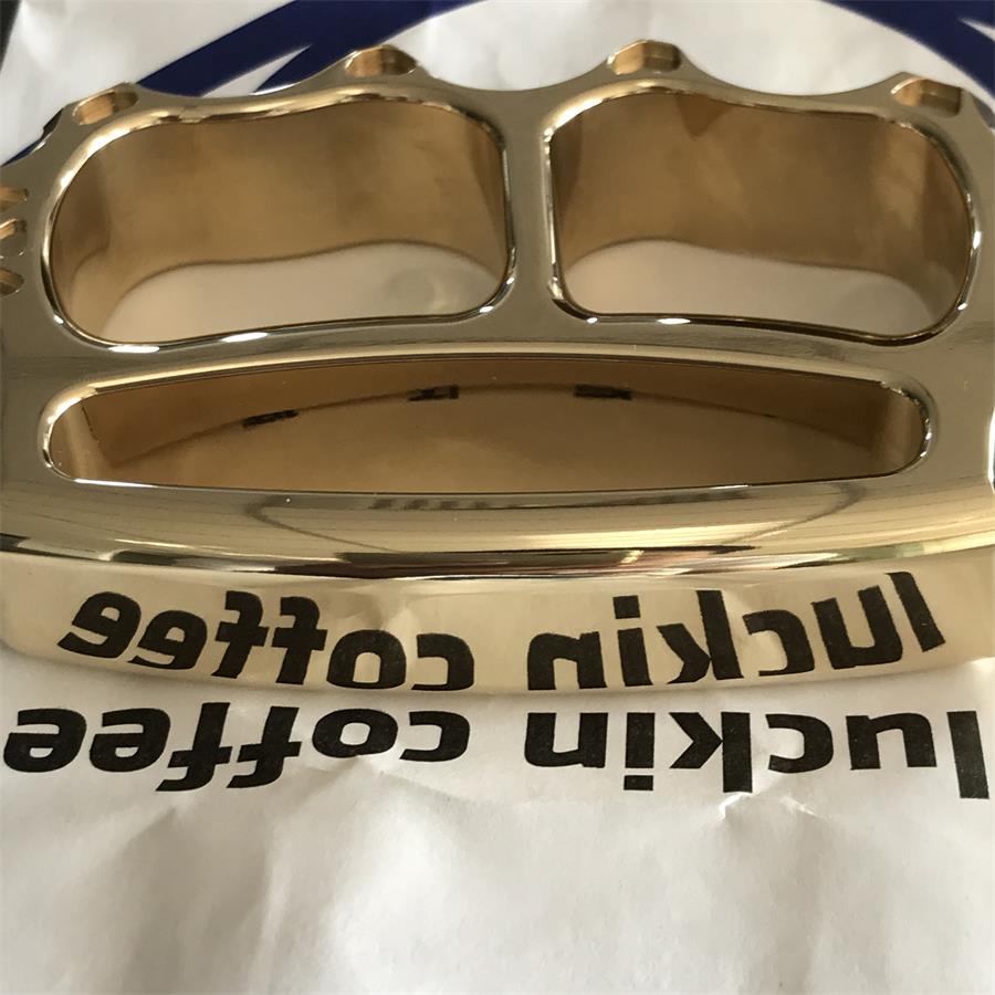 Thickened Solid Brass Knuckle Duster Broken Window EDC Tool