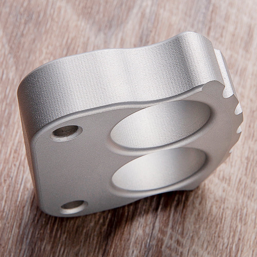 Afrankart DFK 2 Finger Brass Knuckles Ring Stainless Steel - Cakra EDC Gadgets