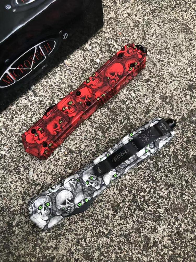 Sword Ant Ghost Head Straight Spring Knife