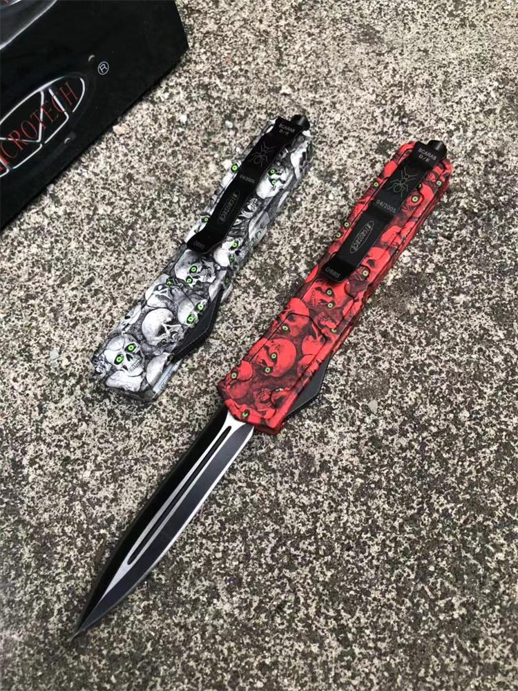 Sword Ant Ghost Head Straight Spring Knife