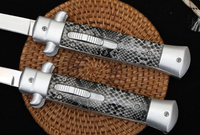OTF Knife - Snake Skin Pattern