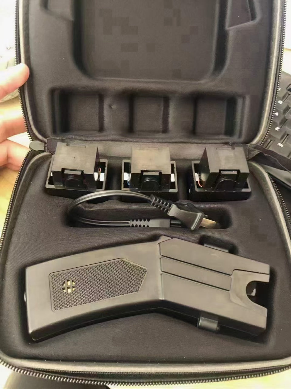 Taser Stun Gun with Needle-and-Thread Laser Infrared Defense