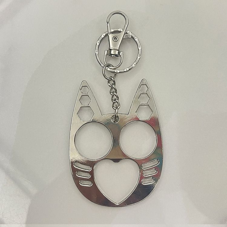 Colorful Metal Cat-shaped Finger Tiger Buckle, Self-defense Weapon Decor