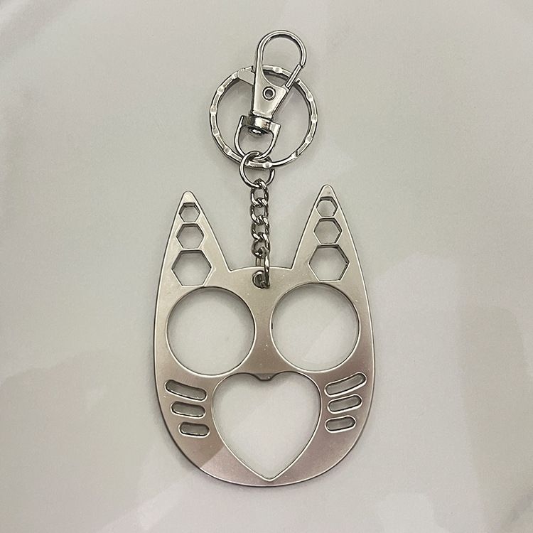 Colorful Metal Cat-shaped Finger Tiger Buckle, Self-defense Weapon Decor