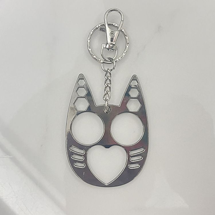 Colorful Metal Cat-shaped Finger Tiger Buckle, Self-defense Weapon Decor