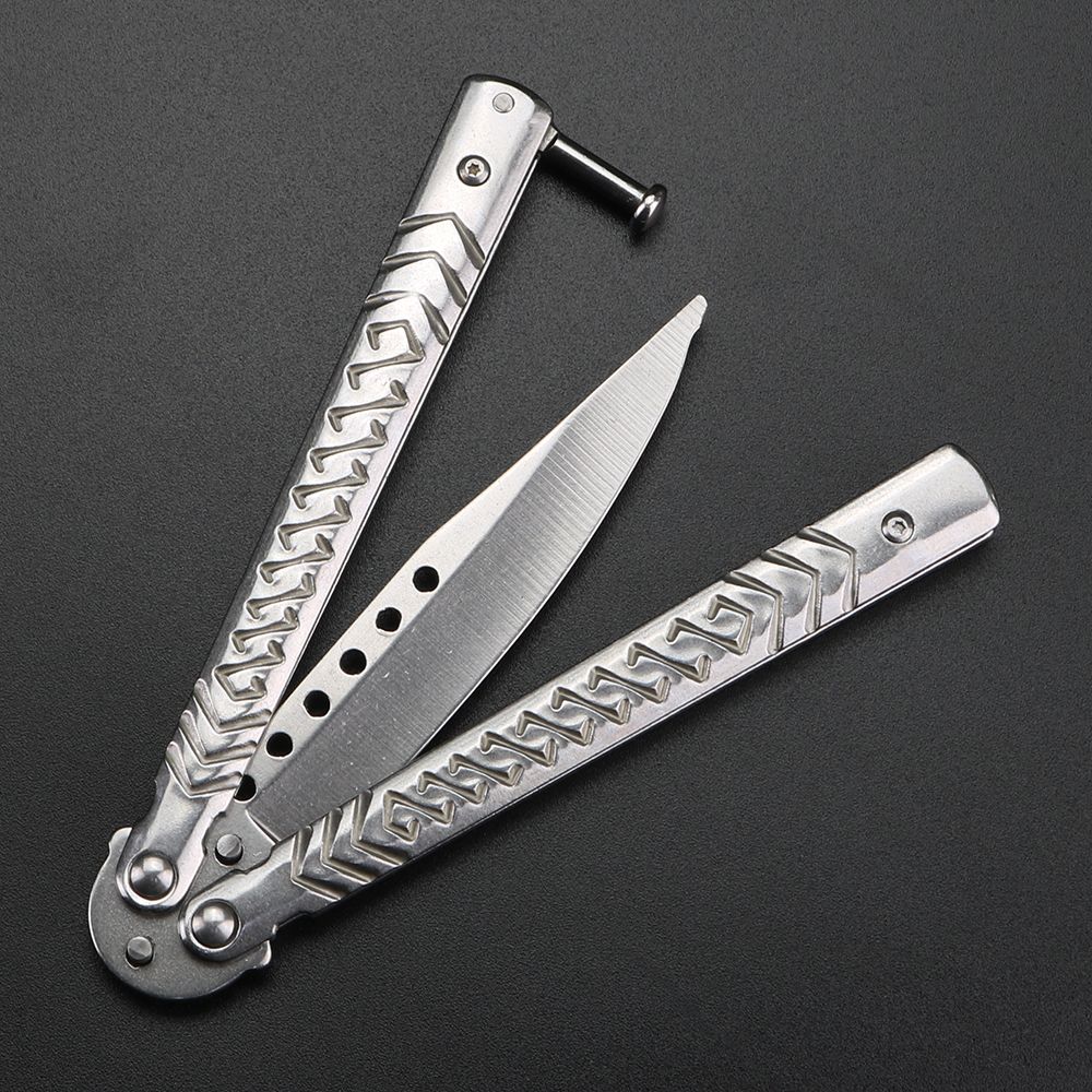 All-steel butterfly training practice knife, safe toy, unsharpened