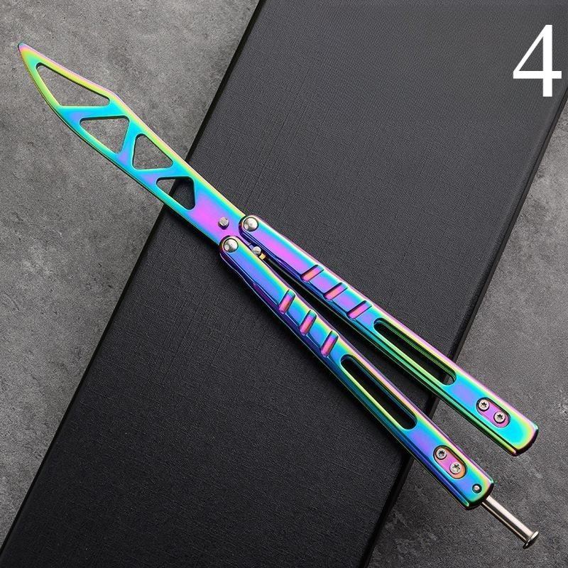 All-steel butterfly training practice knife, safe toy, unsharpened