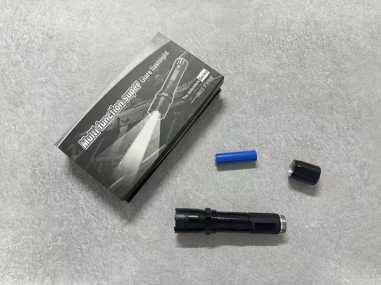 1102 High-power flashlight with stun function. stun gun