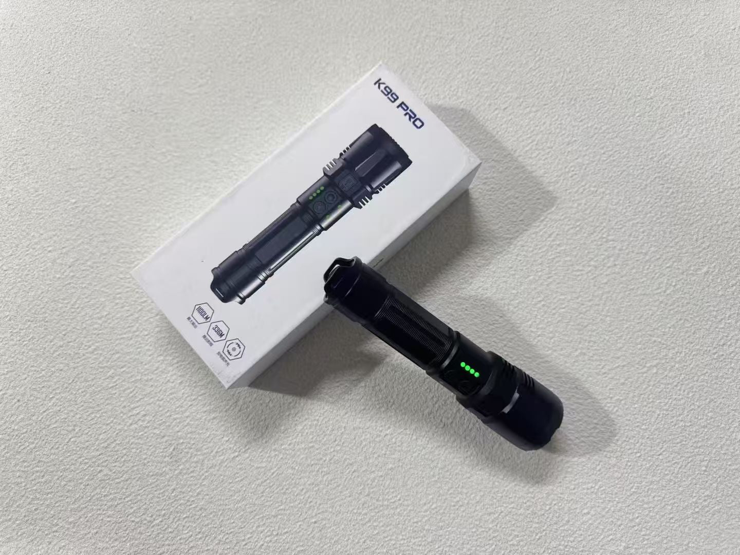 🔥Luxury K99Pro Edition 1100 lumens light, lanyard included.