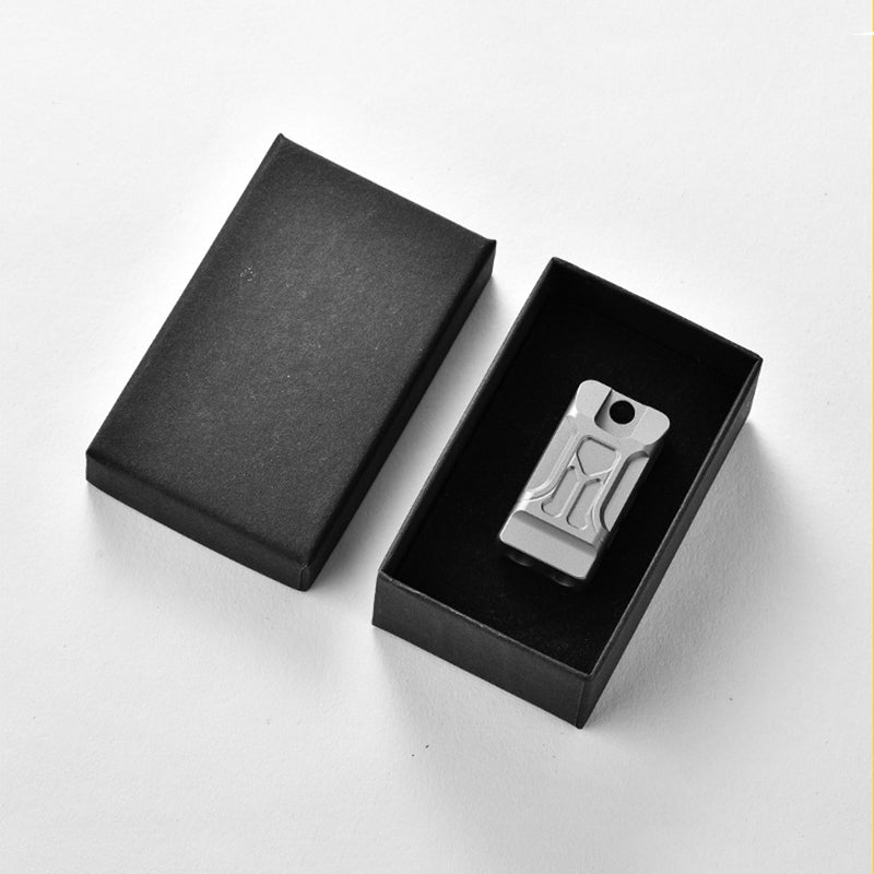 Titanium Pendant Whistle Double Barrel