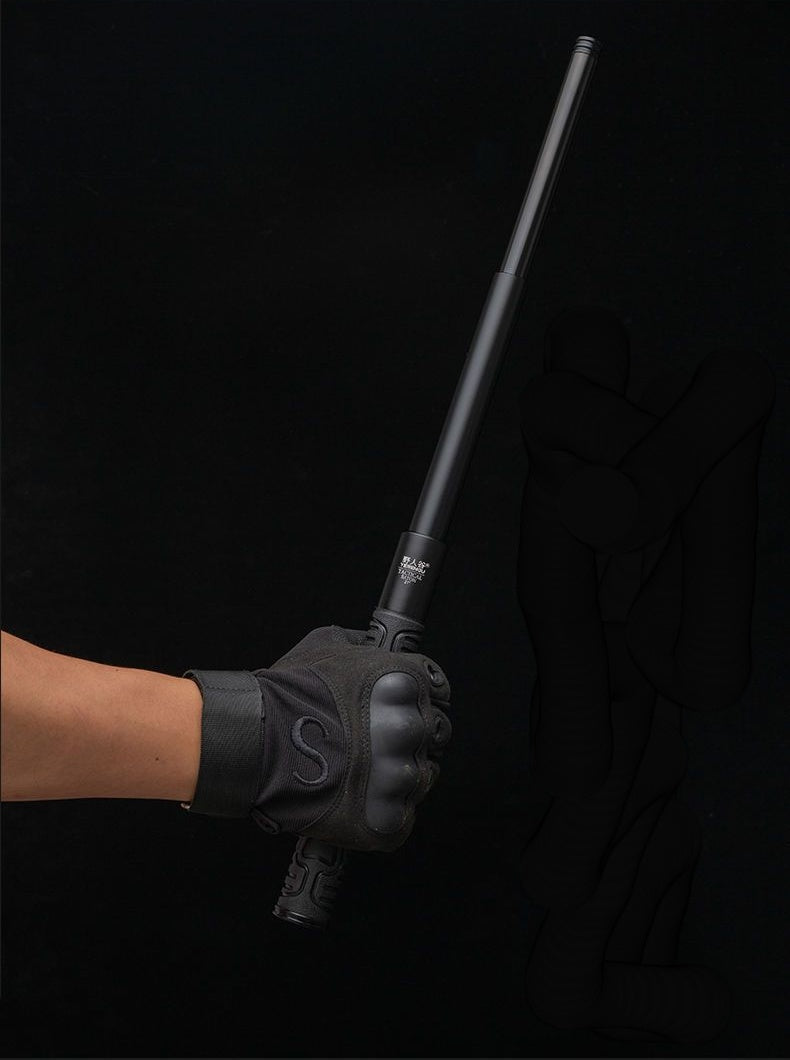 Mechanical expandable baton, agent baton, mechanical automatic telescopic baton, expandable baton, self-defense weapon, outdoor model