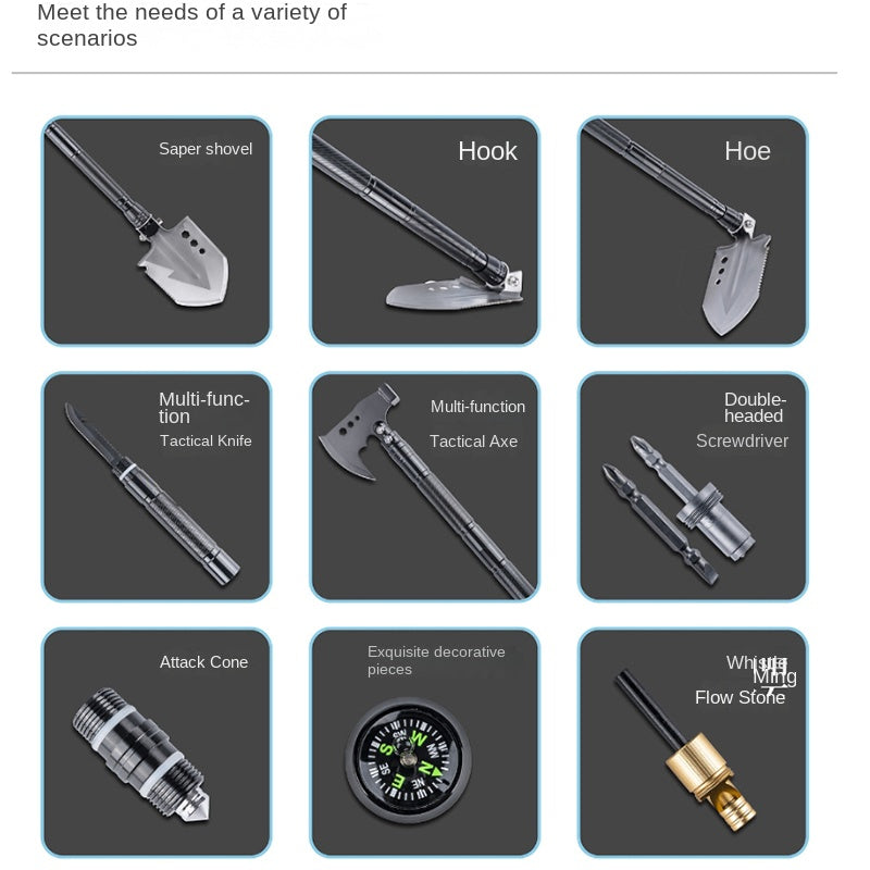 Multifunctional Shovel Suit Outdoor Toolbox