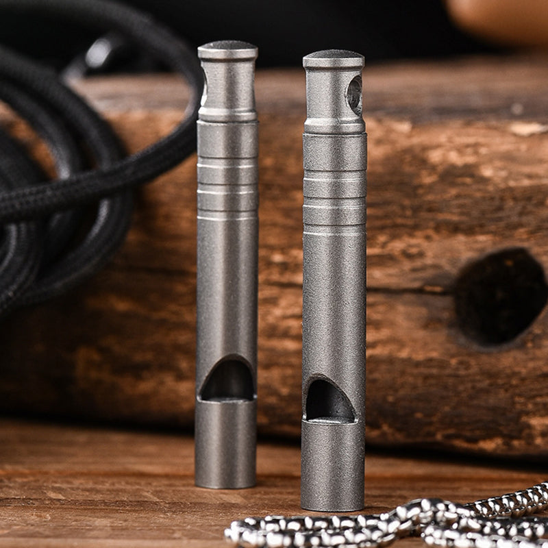 Decibel Titanium Whistle Outdoor Edc Backpack Pendant Tool