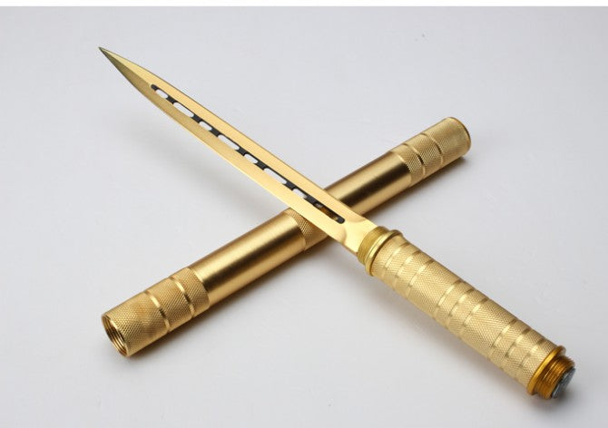 Keepsake Double - Bladed Baton Knife, Four - section Extended Version