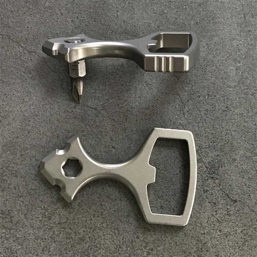 Versatile Titanium Bottle Opener Portable EDC Tool