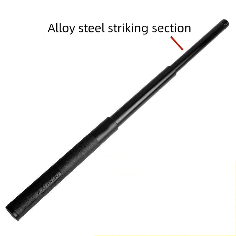 Mechanical telescopic baton for self-defense, legal for car use, three-section outdoor retractable self-defense weapon