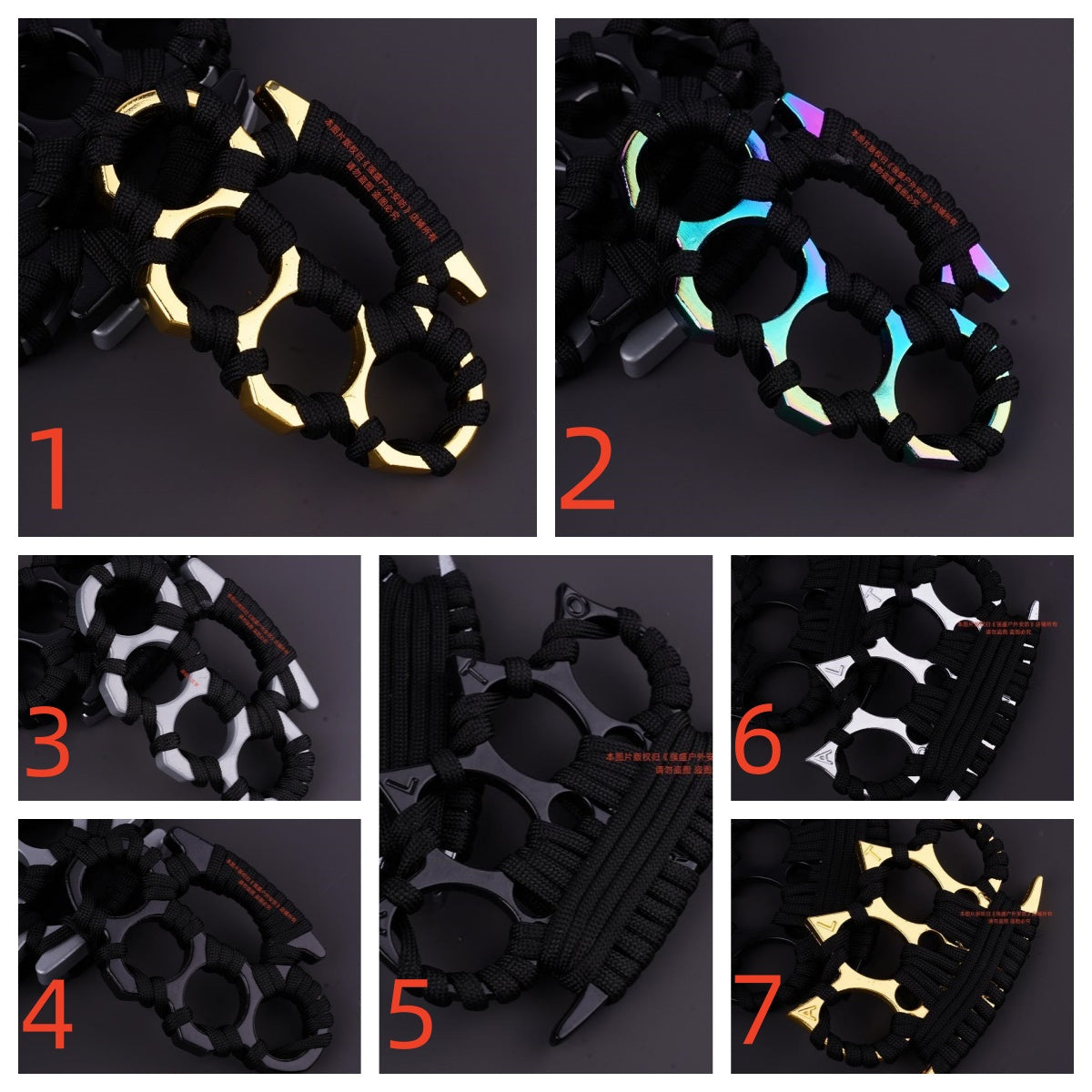 Hot Selling 1/2pcs Thick High Strength Tactical Finger Ring Finger Tiger Tactical Survival.