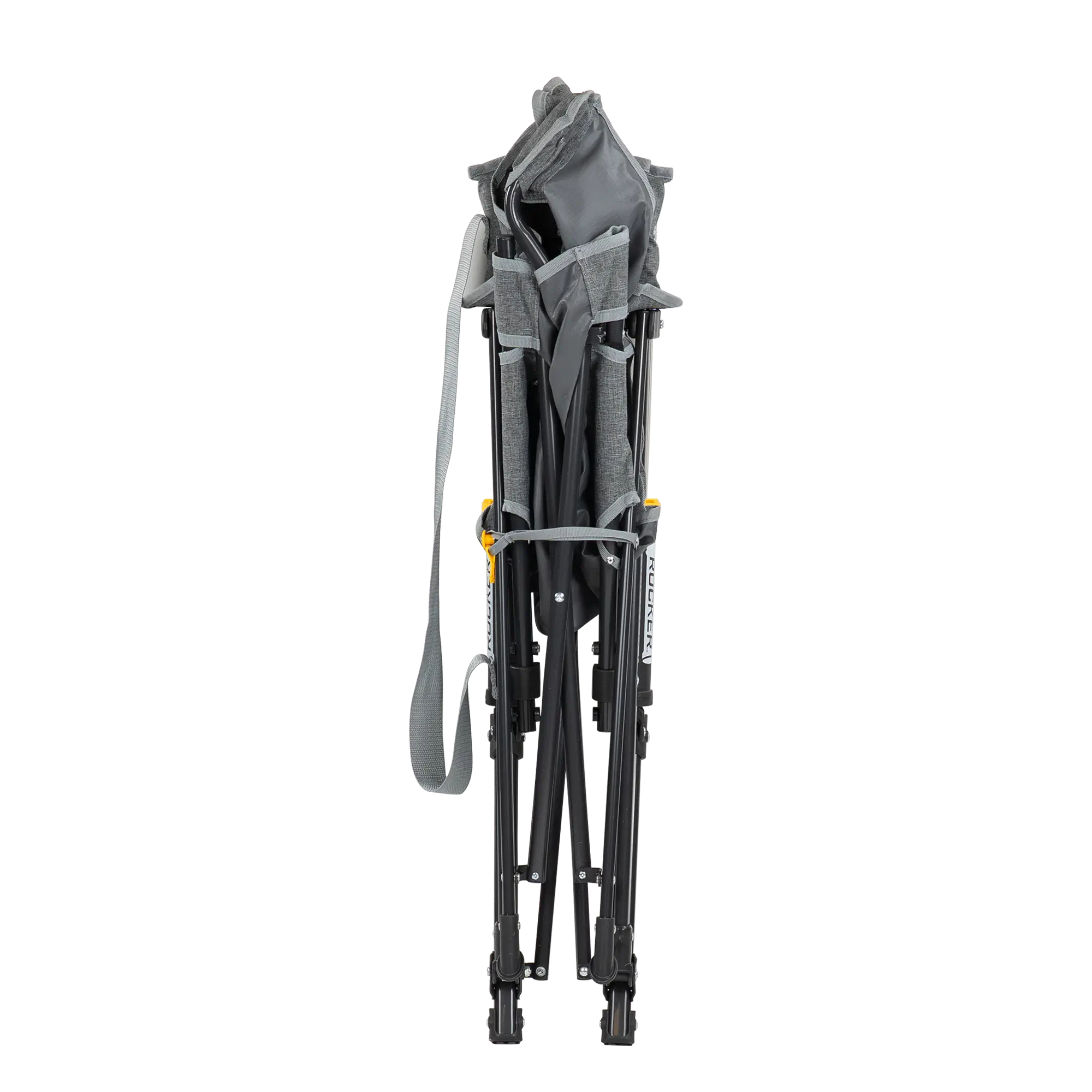 Kickback Rocker, Heathered Pewter, Collapsed