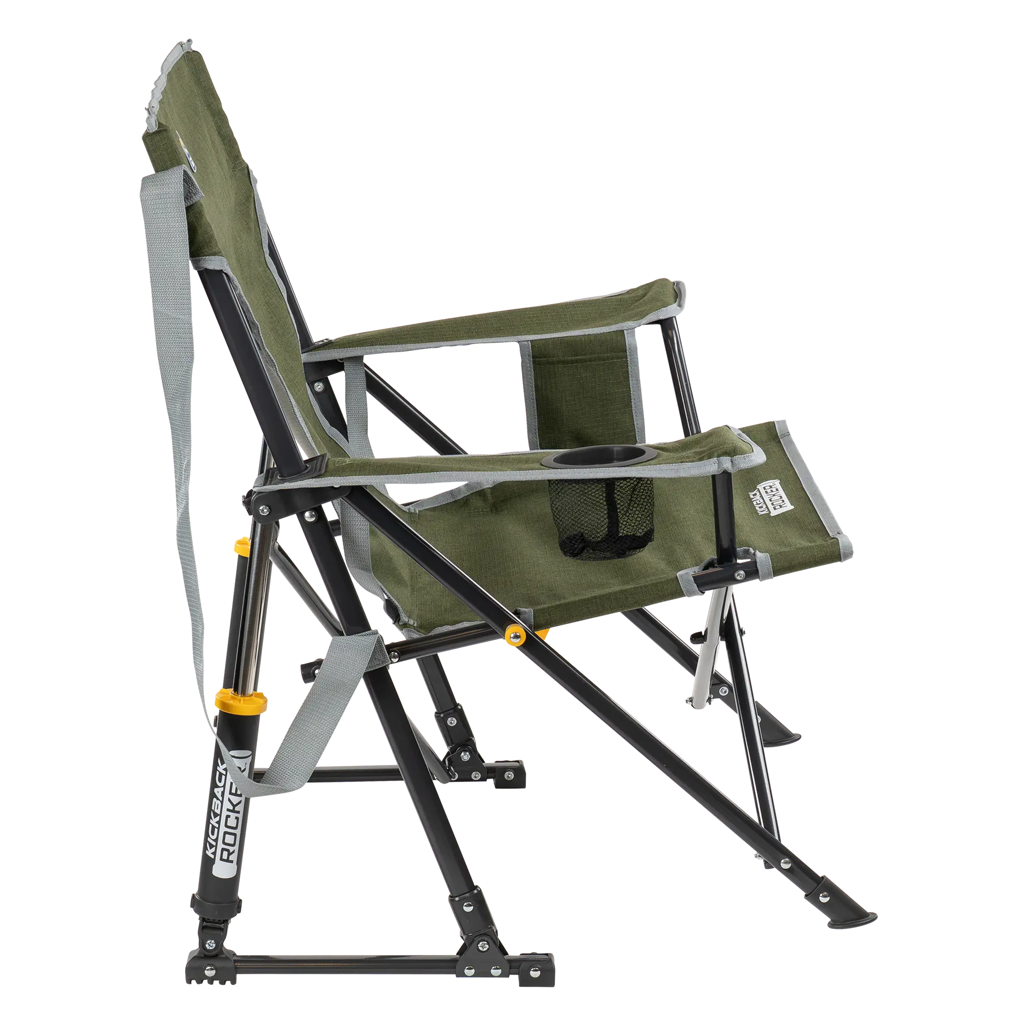 Kickback Rocker, Heathered Loden, Side Angle