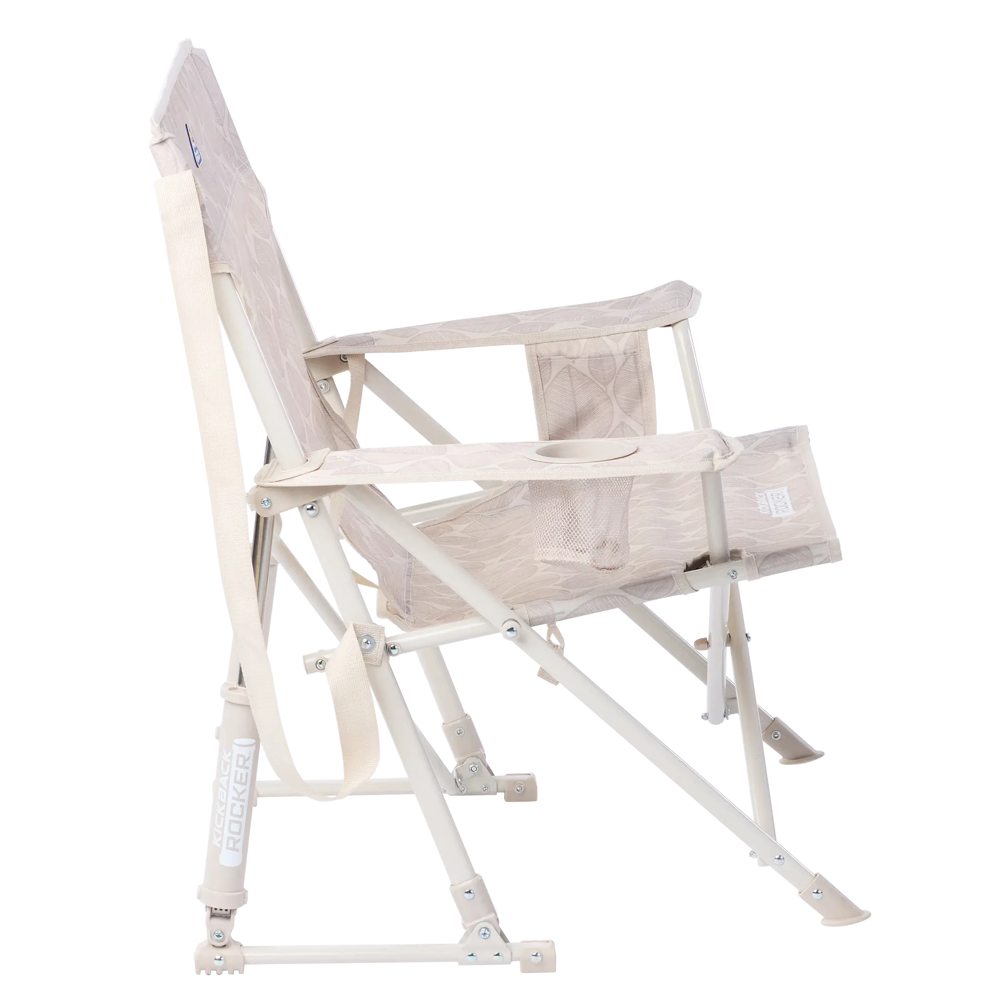 Kickback Rocker, Soft Neutral Leaf, Side Angle