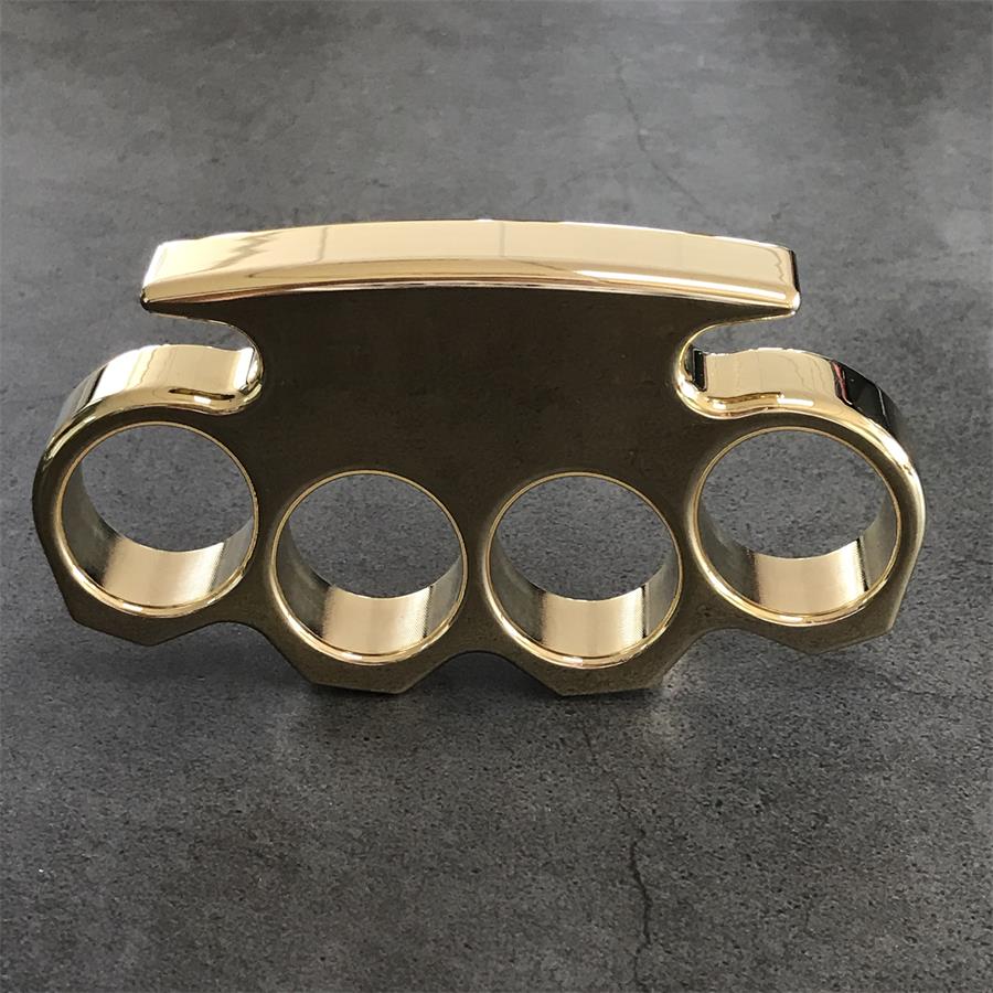 The KING Mirror Polished Brass Knuckle Duster Classic Style