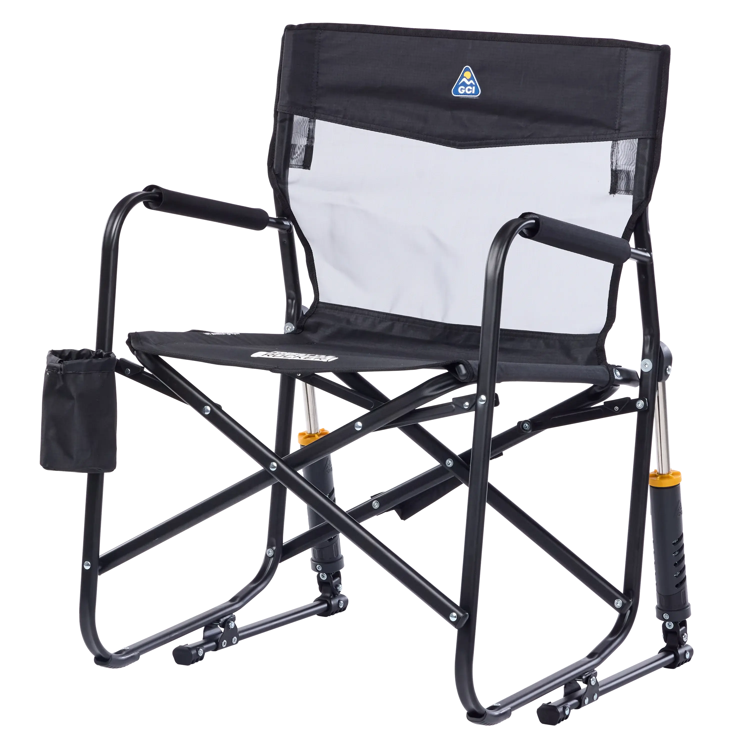 Side angle of black freestyle rocker elite.