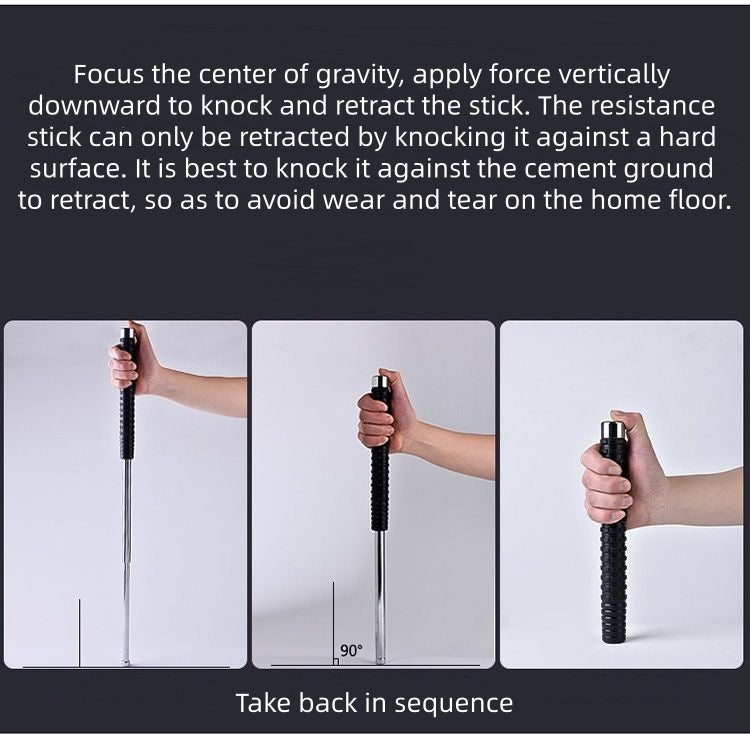 Combination baton, which can be spliced into a martial arts and fitness three-section stick, is a solid, extended, butt-jointed, retractable baton, serving as a vehicle-mounted self-defense weapon.