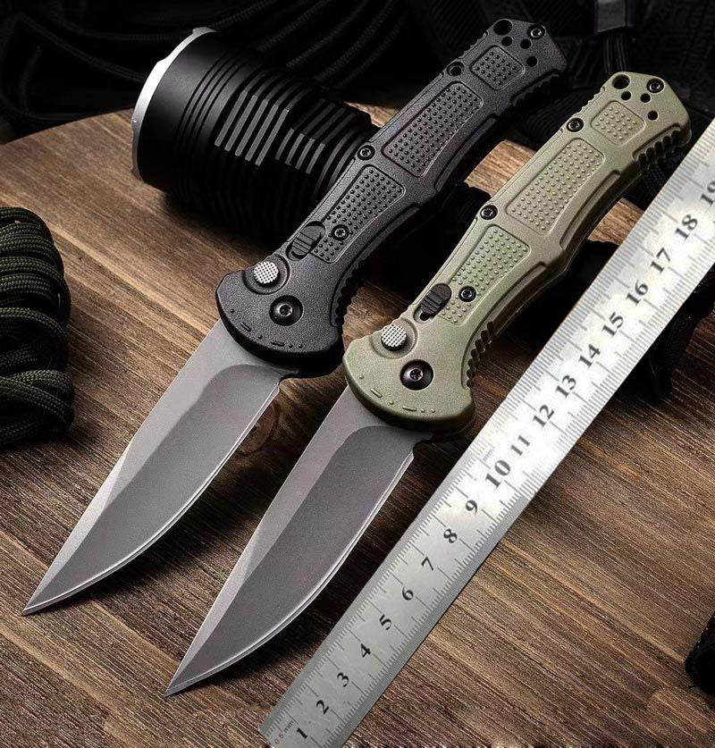 Outdoor 9070 9071 Folding Knife D2 Blade Nylon Fiber Handle Camping Hunting Tactical Defense Pocket Knives
