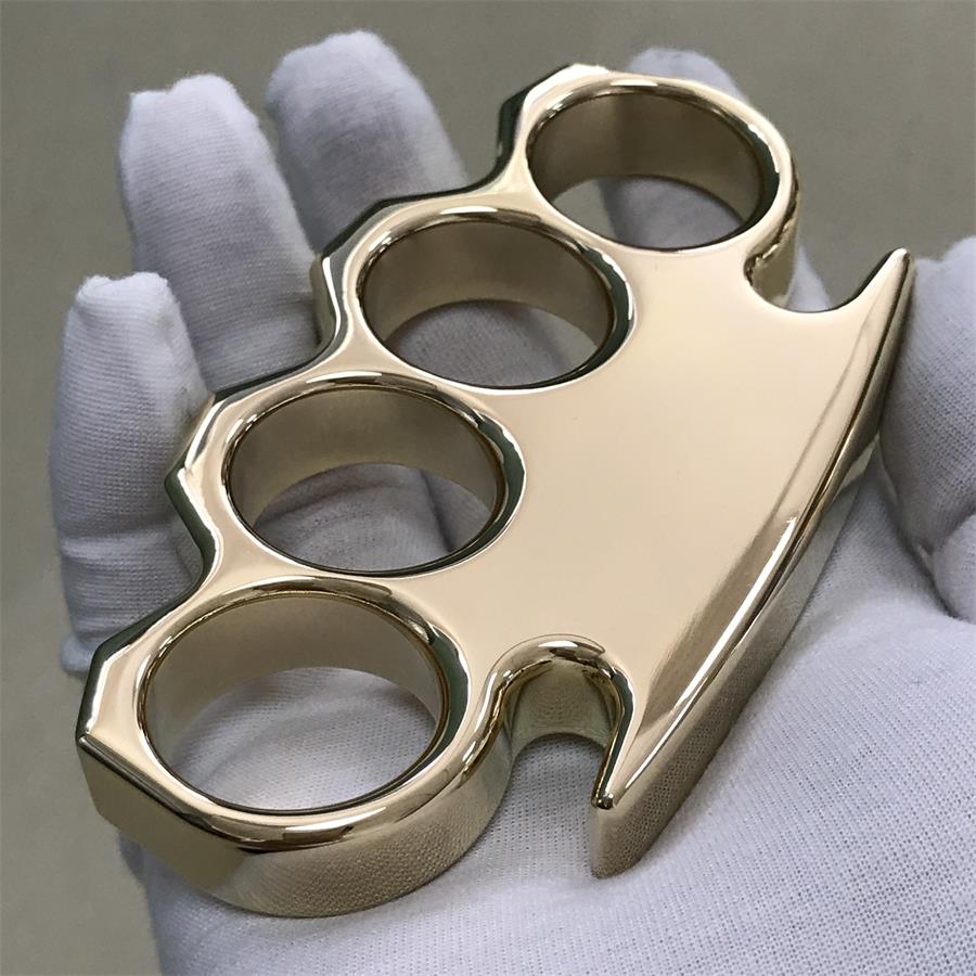 The KING Mirror Polished Brass Knuckle Duster Classic Style