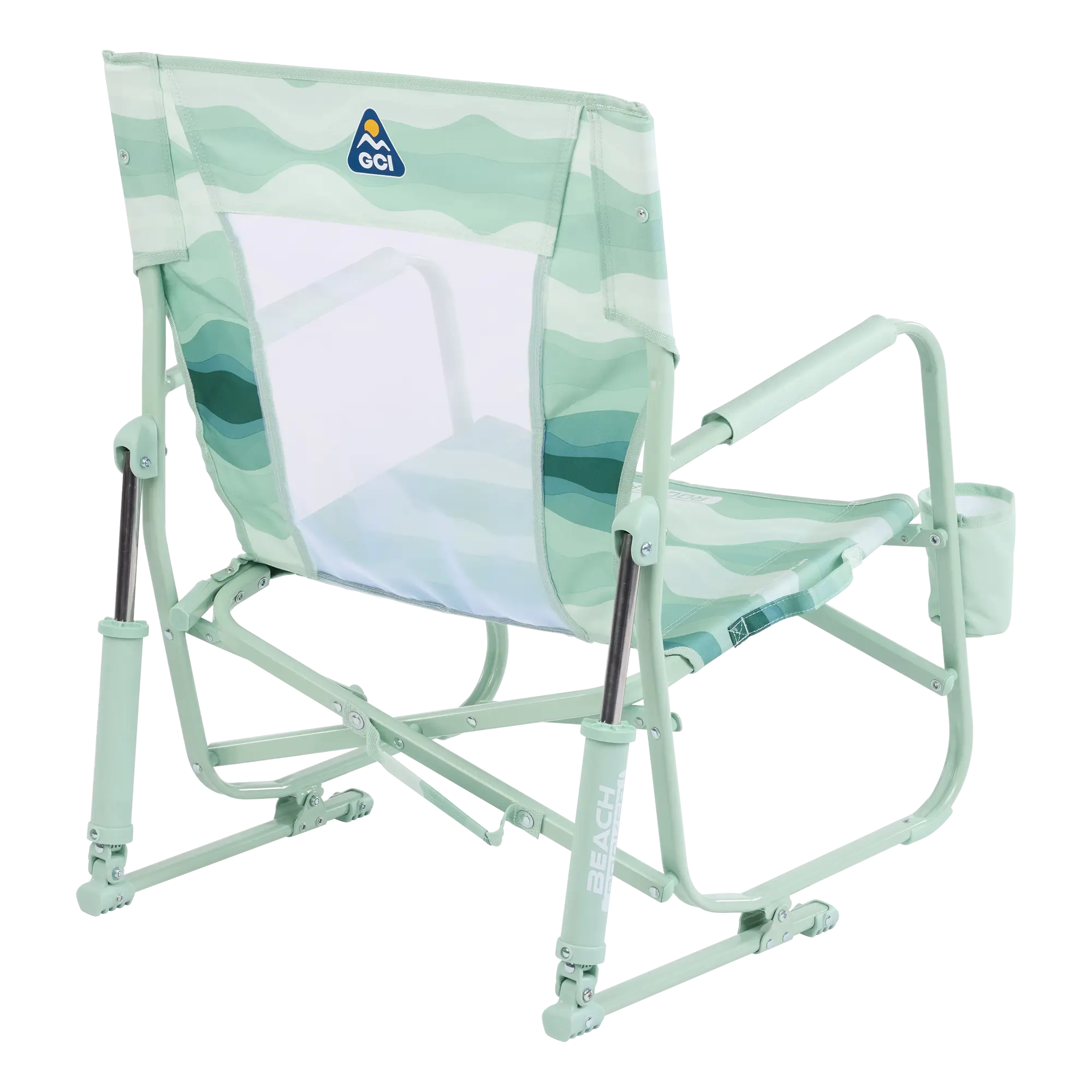 Beach Rocker, Green Beach Wave, Back-Right