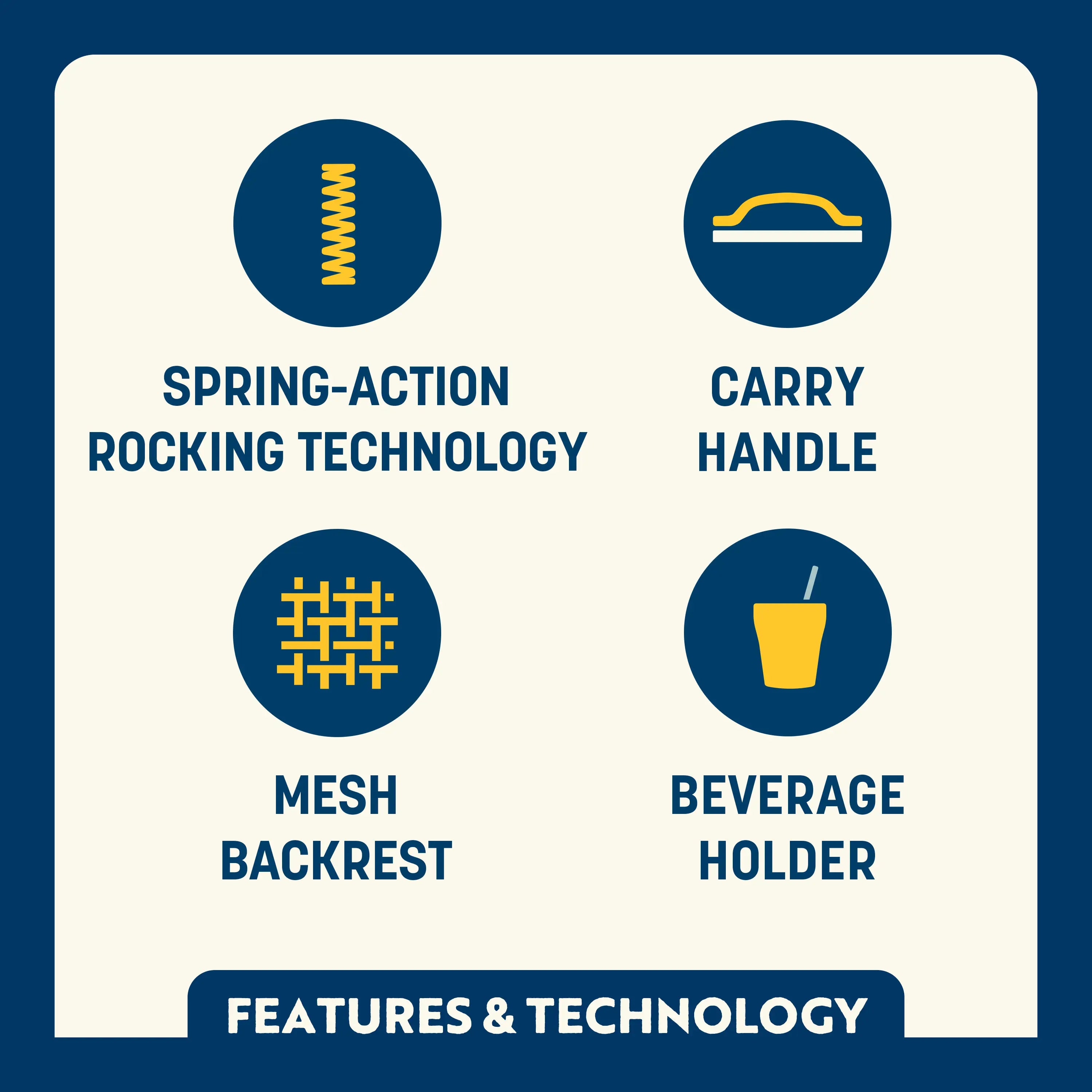 Firepit Rocker features and technology overview.