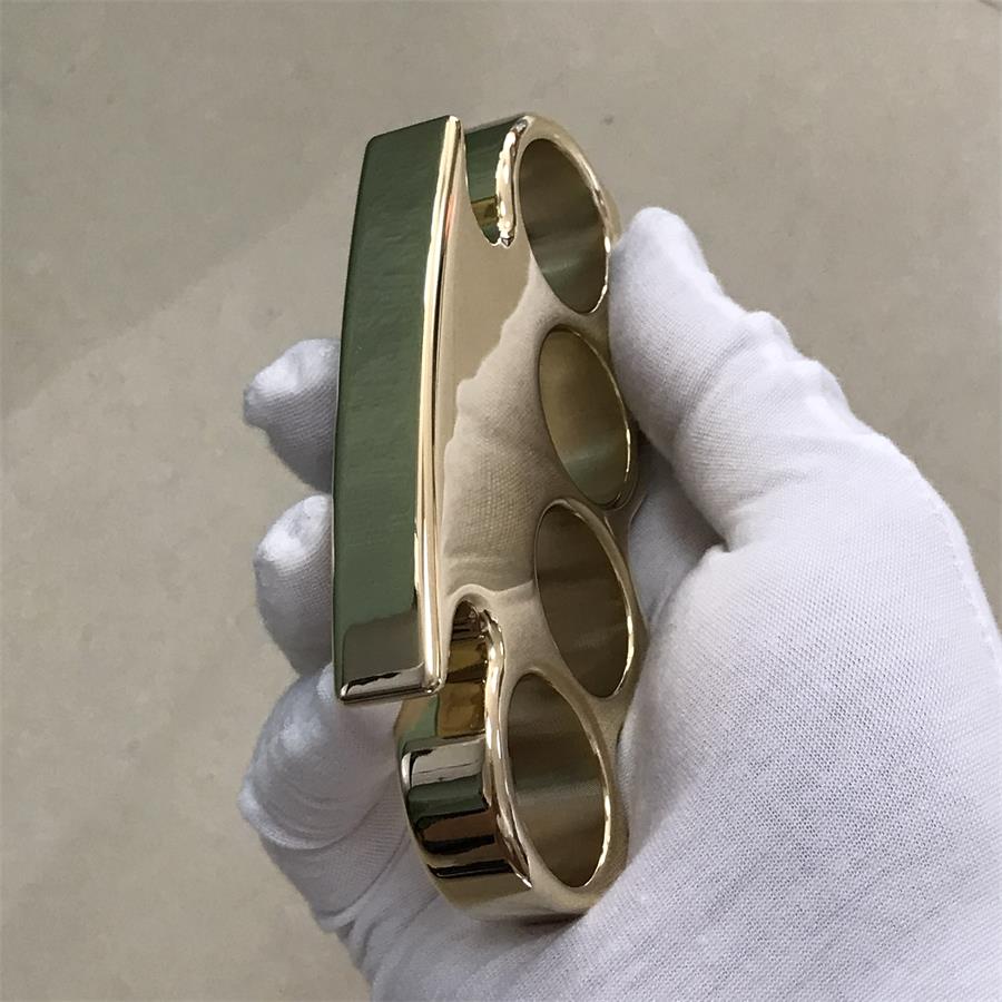 The KING Mirror Polished Brass Knuckle Duster Classic Style