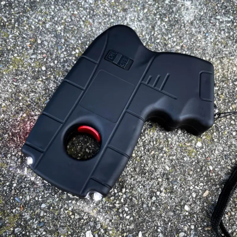 Personal safety multi-functional tool with detachable safety pin design, pocket-sized keychain accessory, integrating urban survival gear, emergency flashlight, night safety companion and travel accessories, a lightweight daily carry tool.