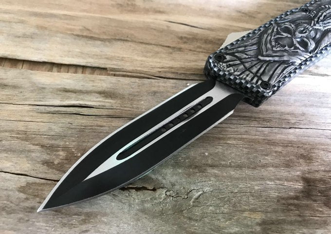 Cross Skull Switchblade