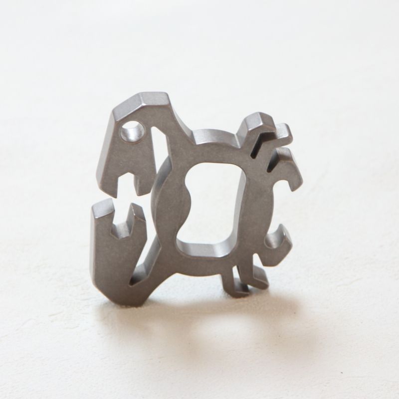 Titanium Crab Bottle Opener EDC Keychain Backpack Tool