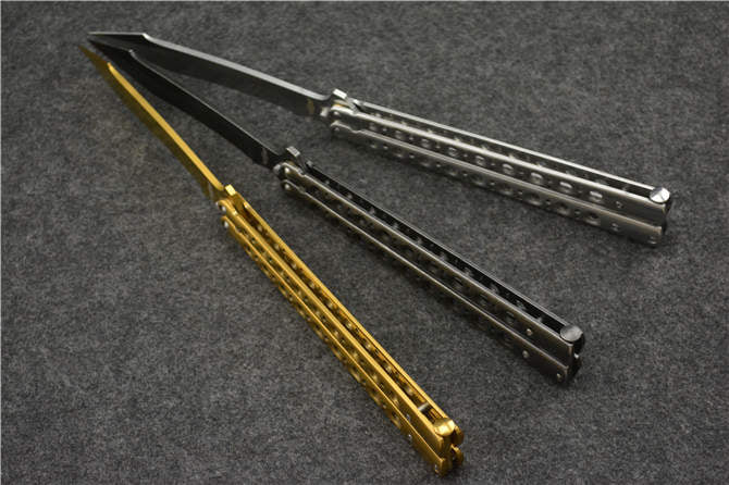 Nine-hole Butterfly Folding Knife