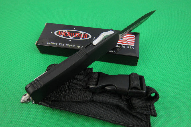 A07 Double-Edged Serrated Knife