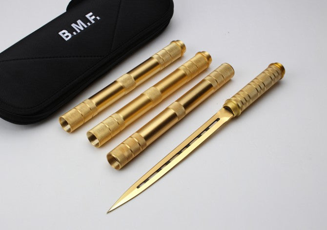 Keepsake Double - Bladed Baton Knife, Four - section Extended Version