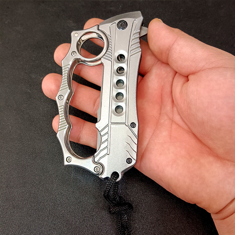 Folding Knuckle Knife Outdoor Self Defense Pocket Knives EDC Tools
