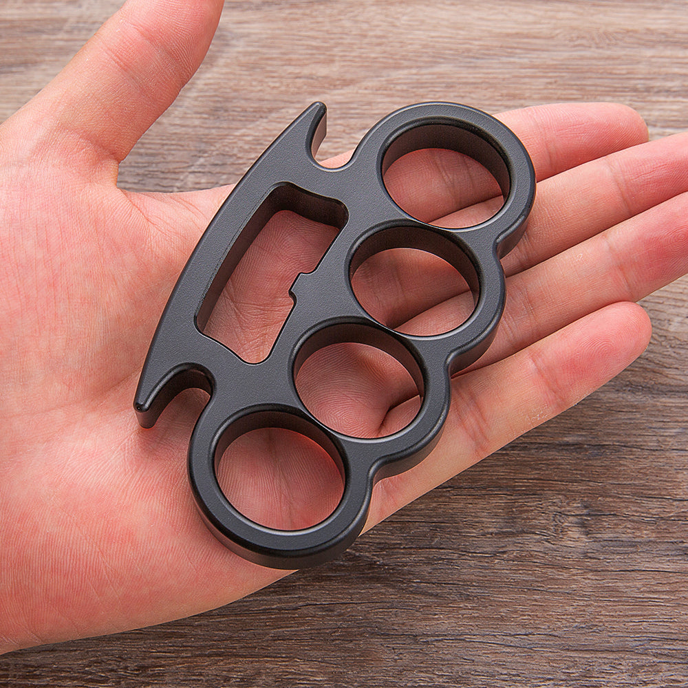 2026 New Four Finger Metal Knuckle Duster Bottle Opener