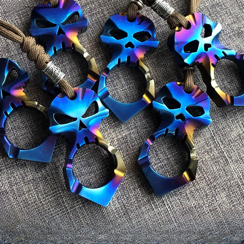 Mini Titanium Knuckle Duster Portable EDC Decoration
