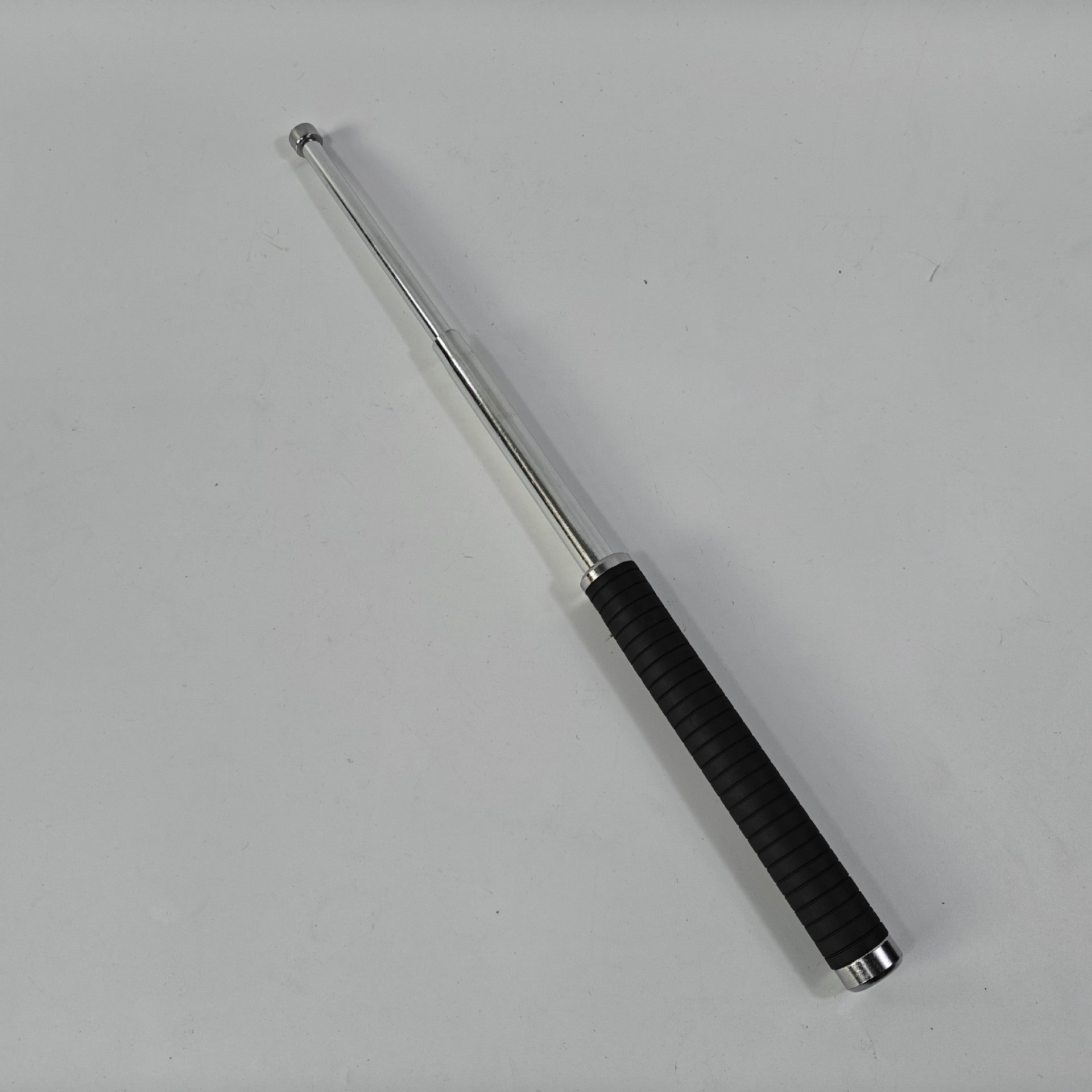 21-inch telescopic baton, expandable baton holster, metal three-section stick, PC plastic rubber self-defense baton, security equipment