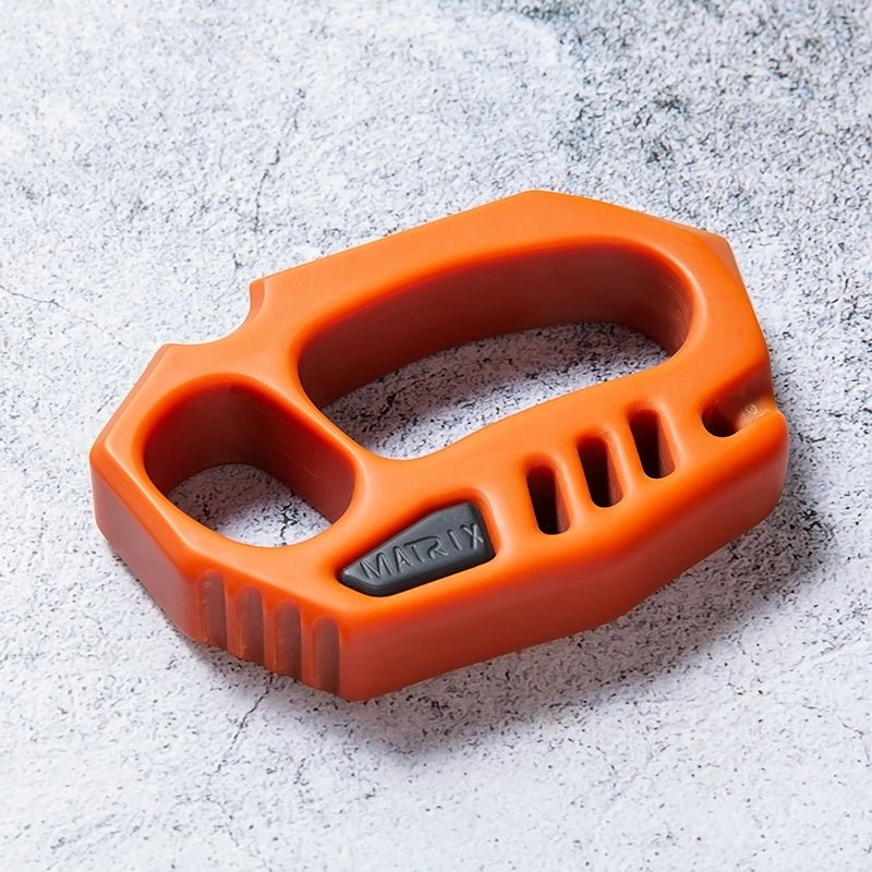 Orange Plastic Knuckle Duster - Cakra EDC Gadgets - Cakra EDC Gadgets