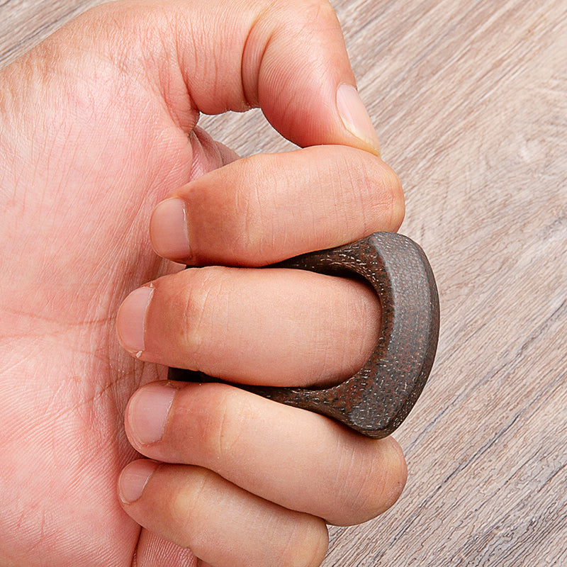 Coarse-Textured Micarta Polymer Brass Knuckles