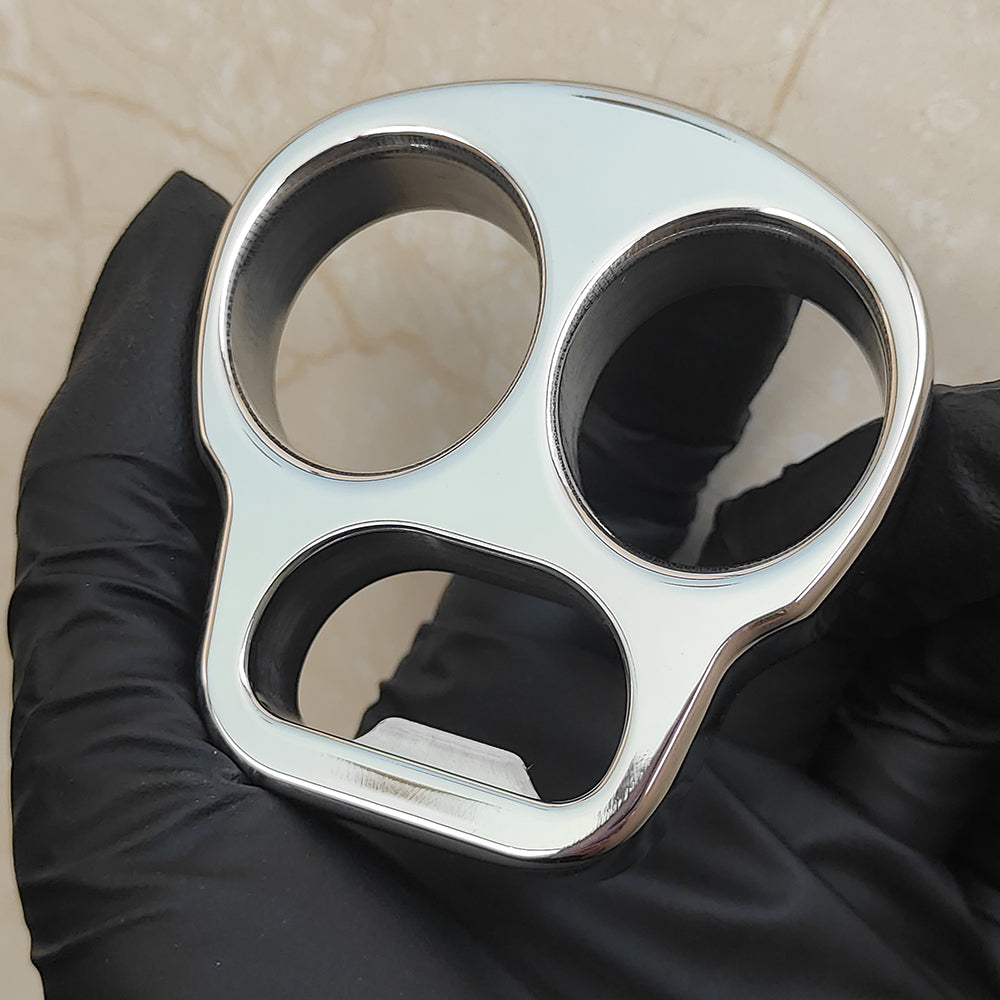 Stainless Steel Skull Brass Knuckles Bottle Opener - Cakra EDC Gadgets