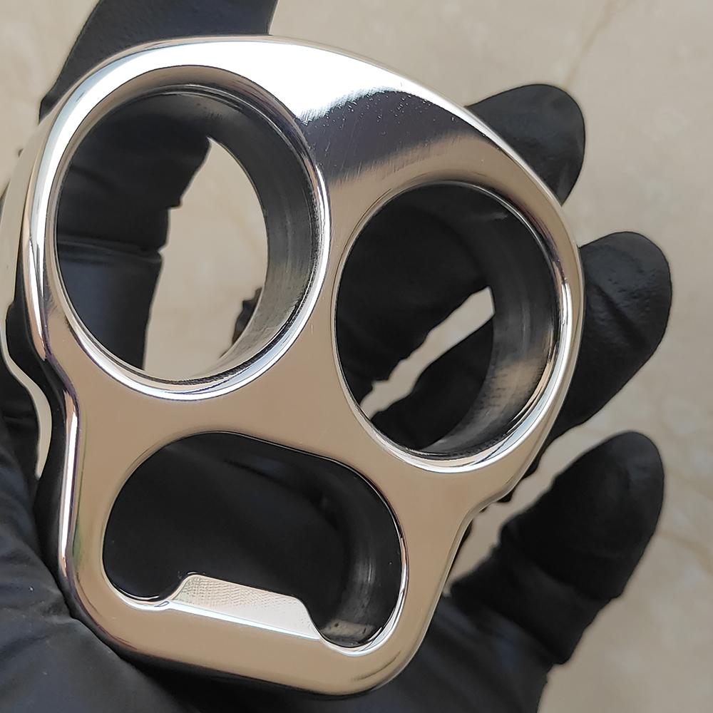 Stainless Steel Skull Brass Knuckles Bottle Opener - Cakra EDC Gadgets