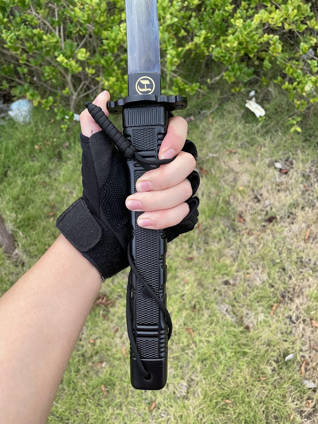 Tactical Black Warrior Tachi Sword