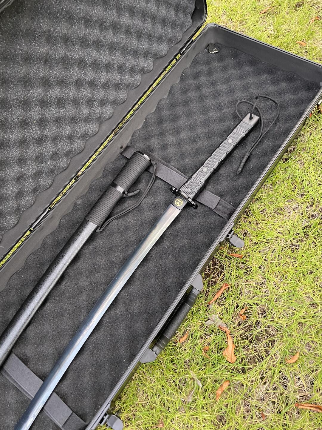 Tactical Black Warrior Tachi Sword